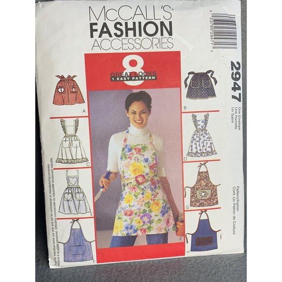 McCall's Misses Apron Sewing Pattern 2947 - uncut - Picture 8 of 9
